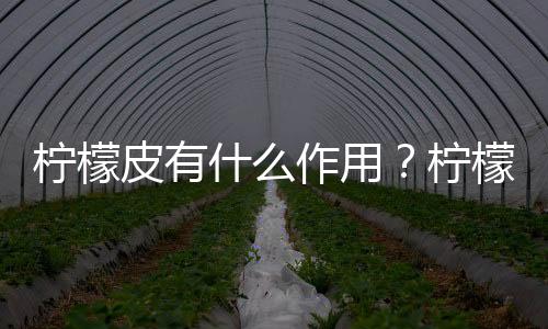 柠檬皮有什么作用？柠檬皮清洁厨房妙用多